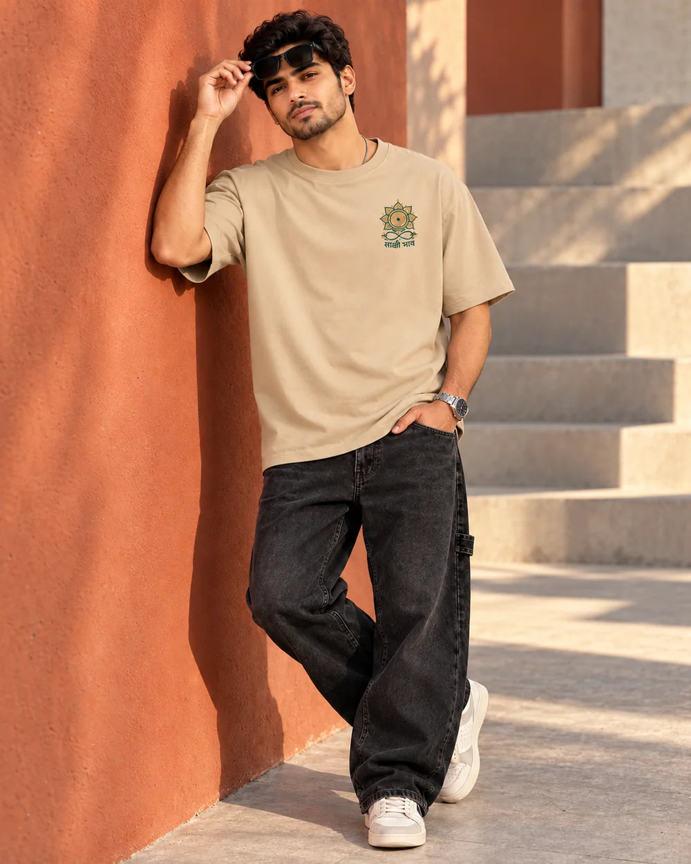 Sakshi Bhav in Beige — front view
